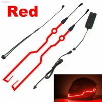 ◄ Waterproof Motorcycle Helmet Night Riding Light Helmet Signal Kit LED Accessories Stripe Light Flashing Flashing Sticker St I6H0