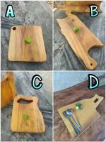 FatherCook เขียงไม้ เขียงทำอาหาร เขียงไม้ กระดานนวดแป้ง แผ่นรองนวดแป้ง cutting board wooden อุปกรณ์เบเกอรี่ เครื่องครัว ปลอดภัยไร้สาร ทำจากไม้จริง