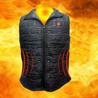 Carbon Fiber Winter Electric Vest 5V USB Charging Heating Vest Waterproof Three-speed Thermostat Heating Clothes Hiking Vests