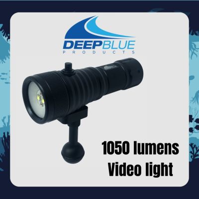 Deep Blue Video light 1050 Lumens - Scuba diving light night dive underwater photo video torch