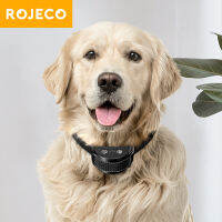 ROJECO Electric Dog Anti Bark Shock Collar สุนัขแบบชาร์จไฟได้ฝึกปลอกคอควบคุมเปลือกไม้สําหรับสัตว์เลี้ยงอัตโนมัติ Dog Barking Stopper