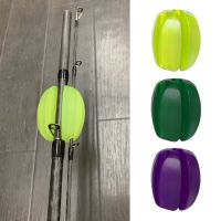 【LZ】❐  Reusable Fishing Rod Fixed Ball Silicone Fishing Rod Holder Egg-shaped Rod Tie Downs Clip Fishing Accessories Durable 24BD