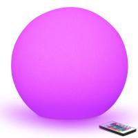 Rechargeable Remote Control LED Ball Night lights Indoor Home Table Lamp Garden Lawn Light Wedding Party K Bar Room Decoration