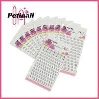 PETINAIL เครื่องมือแต่งหน้าชั้นวางความงาม10ชิ้นถาดสติกเกอร์ลายที่เก็บขนตาแยกขนตาสำหรับต่อกิ่ง Camellia