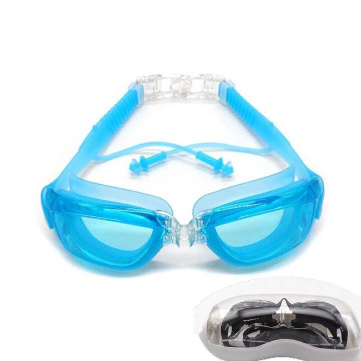 professional-adult-swimming-goggles-anti-fog-uv-protection-lens-swimming-glasses-with-ear-plugs-electroplate-adjustable-silicone-accessories-accessori