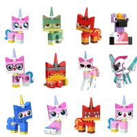 Cartoon Anime Figure Blocks Unikitty Queasy Biznis Compatible Bricks Educational Children Gifts