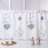 [COD] Fabric curtain waterproof cabinet washstand half kitchen short floating bathroom