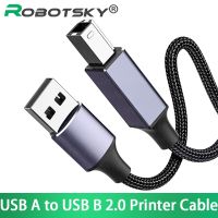 USB สาย USB เครื่องพิมพ์ USB 2.0 Type A Male To Type B ตัวผู้สายสายเคเบิลเครื่องสแกนเครื่องพิมพ์ความเร็วสูงสำหรับ HP แคนนอนเล็กซ์มาร์ก Epson DAC