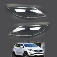 คู่สำหรับ Kia Sportage R 2009-2014ปลอกหุ้มไฟหน้ารถเลนส์ฝาครอบไฟหน้าเงาโคมไฟโปร่งแสง