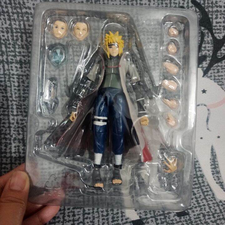 ฟิกเกอร์ฟิกเกอร์นารูโตะนามิคาเซะมินาโตะ-shfiguart-shippuden-รุ่นที่สี่-namikaze-minato-โมเดลตุ๊กตาขยับแขนขาได้-shf-ตุ๊กตาของเล่น