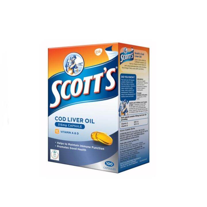 SCOTTS PURE COD LIVER OIL CAPS 100S Lazada