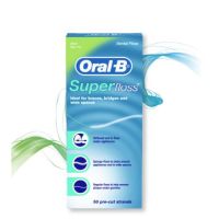 โปรโมชั่น+++ ออรัลบีไหมขัดฟันซูเปอร์ฟลอสมินท์ :Oral-B Super Floss Mint (แบบกล่อง) ราคาถูก ไหม ขัด ฟัน ไหมขัดฟันน้ำ ไหมขัดฟัน ด้าม