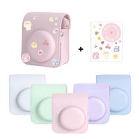 สำหรับ Fujifilm Instax Mini 12กล้องฟิล์มทันที Candy สีไหล่กระเป๋า R กล้องกรณีสติกเกอร์น่ารักสำหรับ Instax Mini 12