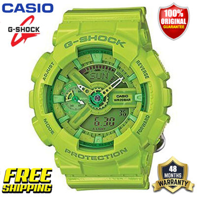 G-Shock GMAS110 ต้นฉบับ นาฬิกาข้อมือสตรีกีฬากันกระแทกกันน้ำ 100M พร้อมรับประกัน 4 ปี GMA-S110CC-3A (คลังสินค้าพร้อม)