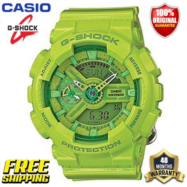 g-shock-gmas110-ต้นฉบับ-นาฬิกาข้อมือสตรีกีฬากันกระแทกกันน้ำ-100m-พร้อมรับประกัน-4-ปี-gma-s110cc-3a-คลังสินค้าพร้อม