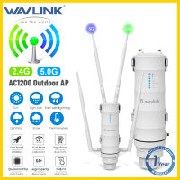 WAVLINK AC1200 Dual -Frequency 2.4GHz (300Mbps) + 5GHz (867Mbps) แหล่งจ่ายไฟ AP / Range Extensor / Router POE ไร้สายที่ใช้พลังงานสูงและข้อเสนอฟ้าผ่าในตัว (15KV ESD)