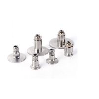 ♧ Hose Tube Push In Fitting 304 Stainless Steel Sanitary Ferrule Connector Pipe Fitting Fit Connector Adapter Coupling Tri Clamp