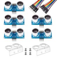 5Pcs Module HC-SR04 Distance Sensor with 2Pcs Mounting Bracket for Arduino R3 MEGA Mega2560 Duemilanove Nano