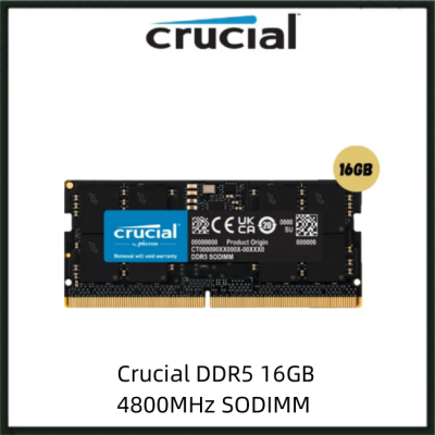 Crucial RAM DDR5 16GB 4800MHz SODIMM CL40 Laptop Memory（CT16G48C40S5）