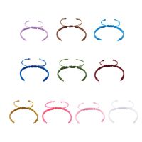 【YF】 50 pçs feito à mão náilon trançado pulseira ajustável tecido corda pulseiras bangle para diy presente jóias fazendo acessórios descobertas