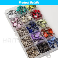 9.5mm Metal Prong Snap Button Solid Press Prong Fasteners Studs Pliers Tool Set Kits For Clothes Garment Sewing Bags Shoes