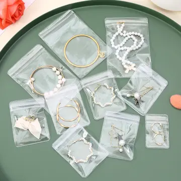 1pc 10pcs Jewelry Storage Bags, Transparent Jewelry Sealing Bags