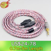 16 Core Silver OCC OFC Mixed Braided Cable For Sennheiser HD580 HD600 HD650 HDxxx HD660S HD58x HD6xx Earphone Headphone LN007590