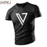 JHPKJAdult MenS Crew-Neck Hatless For Summer T-Shirt 2d Line Printing Fashion Cool Simple Clean Oversized Loose Multi-Color 4XL 5XL 6XL