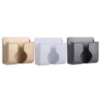 Punch Free Wall Mounted Bathroom Storager Space Saving Storage Rack Phone Plug Holder Desktop Organizer Storage Box Docks Stands