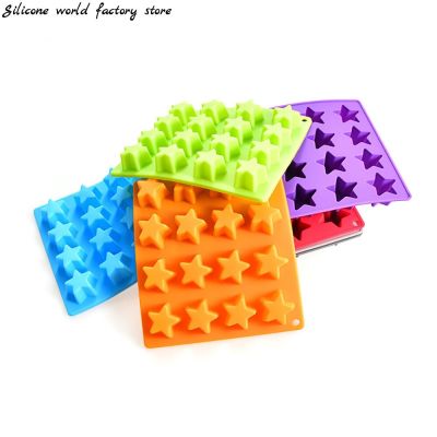 Silicone world 16 grid star ice grid Silicone Mold  Ice Cube Tray DIY Chocolate Fondant Mould Pastry Jelly Cookies Baking Tools Ice Maker Ice Cream Mo