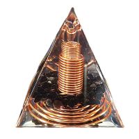 ลวดทองแดงเกลียว Orgonite Pyramid Obsidian Orgone Healing Energy เครื่องประดับการทำสมาธิโยคะ-Shop5779273 Store