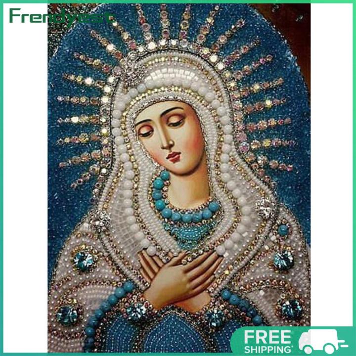 Return within 7 days]5D DIY Crystal Diamond Painting Religion Cross Stitch Kit  Embroidery Mosaic