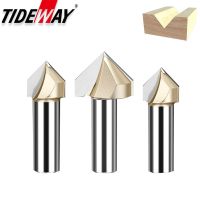 【DT】hot！ Tideway Degrees V-type Woodworking Milling Cutter Carbide Router Bit V Groove for Wood Cutting Slotting Engraving