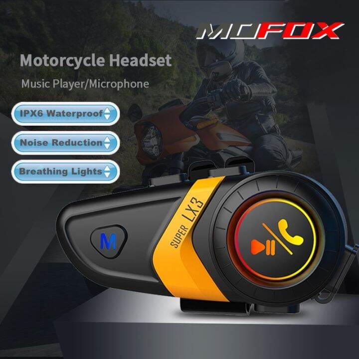 【2023】 MOFOX LX3 Bluetooth Motorcycle Helmet Headset Wireless Openear