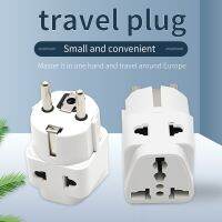 Copper Core European Standard 4.8mm Round Foot Travel Adapter Multi-functional US France UK Lightweight Convenient 1in2 Plug Wires  Leads  Adapters