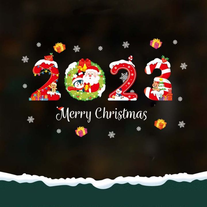 2023-2023-new-year-christmas-wall-window-sticker-decal-decoration-festive-atmosphere