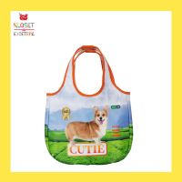 Kloset Etcetera   Cogi Cute in the farm tote bag กระเป๋าคลอเส็ท กระเป๋าพิมพ์ลาย กระเป๋าถือ ผลิตจากผ้า Nylon  กระเป๋าแฟชั่นผู้หญิง กระเป๋าเอนกประสงค์