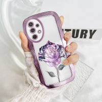 เคสโทรศัพท์พร้อมใช้งาน Samsung Galaxy A13 A22 5G เคส A32 M22 A22 A32 5G เคสลายดอกกุหลาบส่องแสงลายการ์ตูน A51หยักกรอบซิลิโคนนิ่มกรอบป้องกันเคสกล้องแบบเต็ม