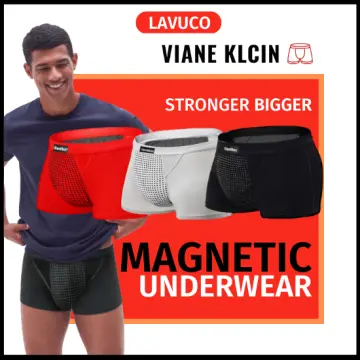 3pcs Magnetic Therapy Energetic Men Panties, Men Enlargement Underwear  Breathable Boxer Briefs Health Care Pant