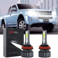 6000K หลอดไฟแอลอีดีสีขาวสำหรับ Isuzu Dmax(MU5) 2005-2013ด้านหน้าชุดไฟฉายติดศีรษะจำนวน2