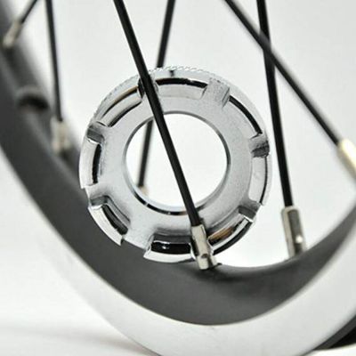 ；‘【； Mini Cycle Spoke Nipple Key Bike Bicycle Wheel Rim 8 Way Wrench Spanner Bike Repair Tool Durable Portable Hand Tools