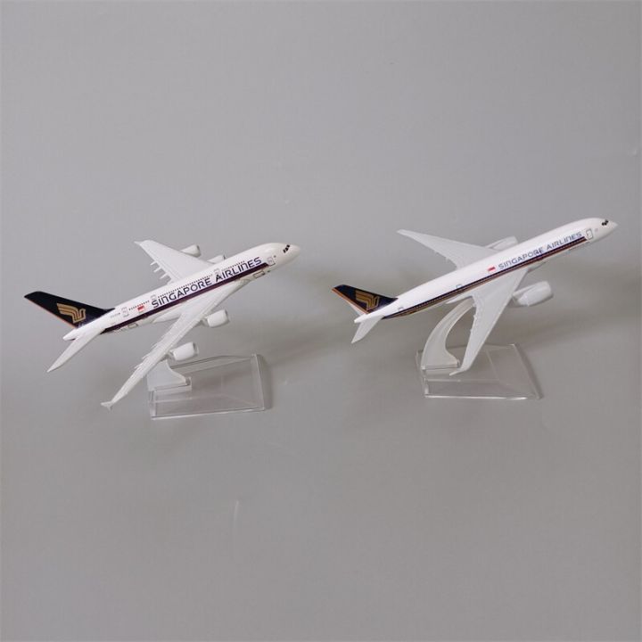 แอร์บัสแอร์เมอร์16cm-สิงคโปร์-a350-a380แอร์เวย์เครื่องบินจำลองอัลลอยด์โลหะ1-400รถยนต์ไดคาสเครื่องบินโมเดลเครื่องบินและที่ยึด