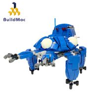 Buildmoc ชุดบล็อกตัวต่อการ์ตูน Mehca Tachikoma สำหรับผีในเปลือกยานพาหนะอัจฉริยะของเล่นเด็กของขวัญตัวต่อหุ่นยนต์