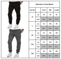 Men Cargo Combat Work Military Cuffed Trousers Tactical Slim Long Pants