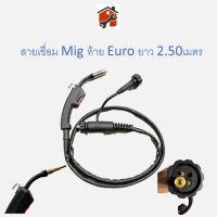 สายเชื่อม ซีโอทู ท้าย ยูโร ยาว 2.50เมตร #MIG #CO2