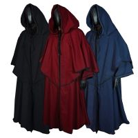 Medieval cloak hooded robe wizard cosplay script killing god monk performance costume