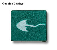 Genuine Stingray Wallet กระเป๋าสตางค์หนังปลากระเบนแท้ 100% ด้านนอกของกระเป๋าเป็นหนังปลากระเบน​ ด้านในเป็นหนังวัว