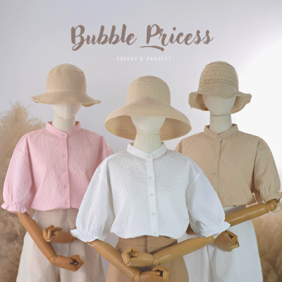 bubble princess เสื้อเชิ๊ตผ้าบับเบิ้ล แขนตุ๊กตา