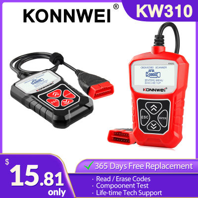 OBD2 Diagnostic Tool KONNWEI KW310 Scanner For EOBD Code Reader ENG VIN DTC Scan Automotive Car Support Russian PK Elm327