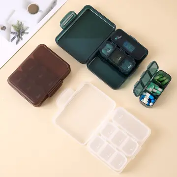 Foldable Travel Pill Case Medicine Container Vitamin Organizer Tablet  Holder Box